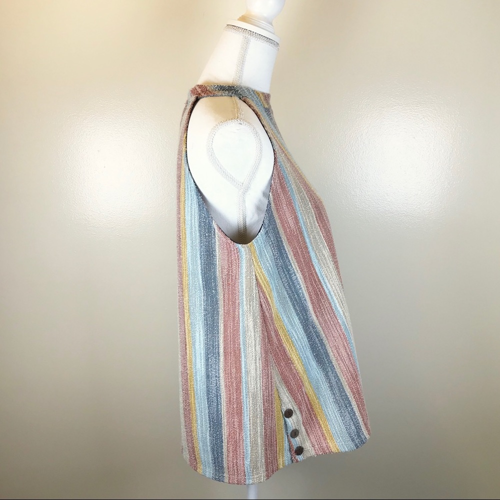 SOLD W5 • NWT Anthropologie Multicolor Halter Top - Picture 3 of 8